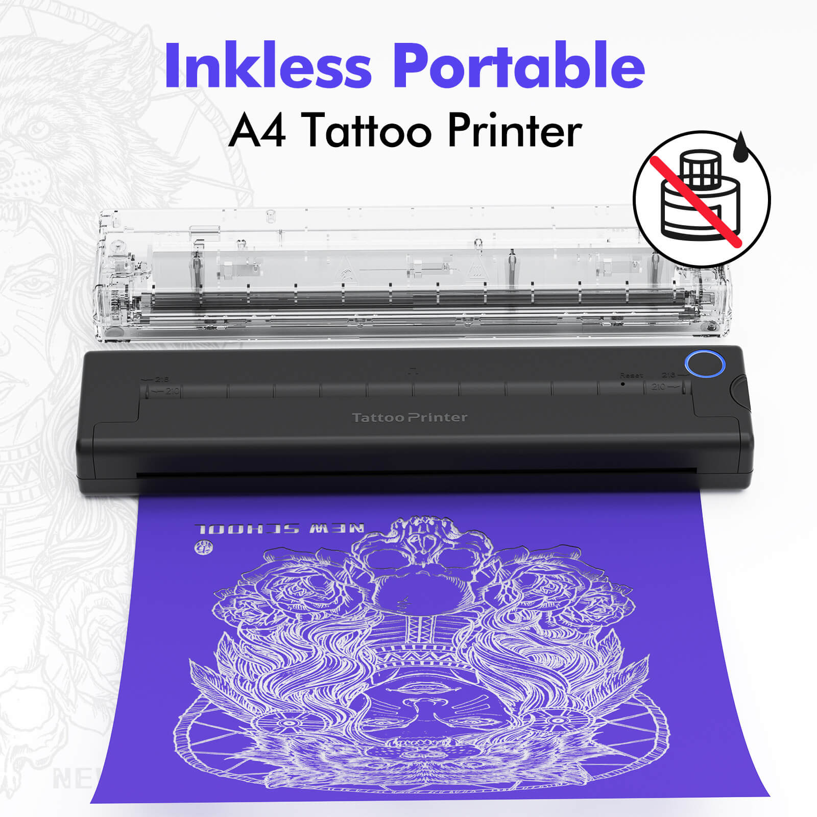 Impresora sin tinta Bluetooth Tattoo Mate