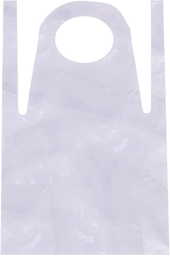 White Disposable Aprons(10pcs)not including arm sleeves