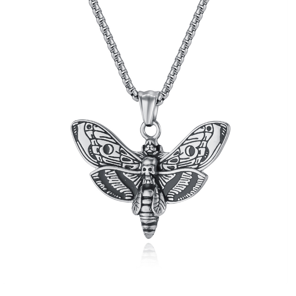 Death Moth Necklace – Dark Street Tattoo Jewelry
