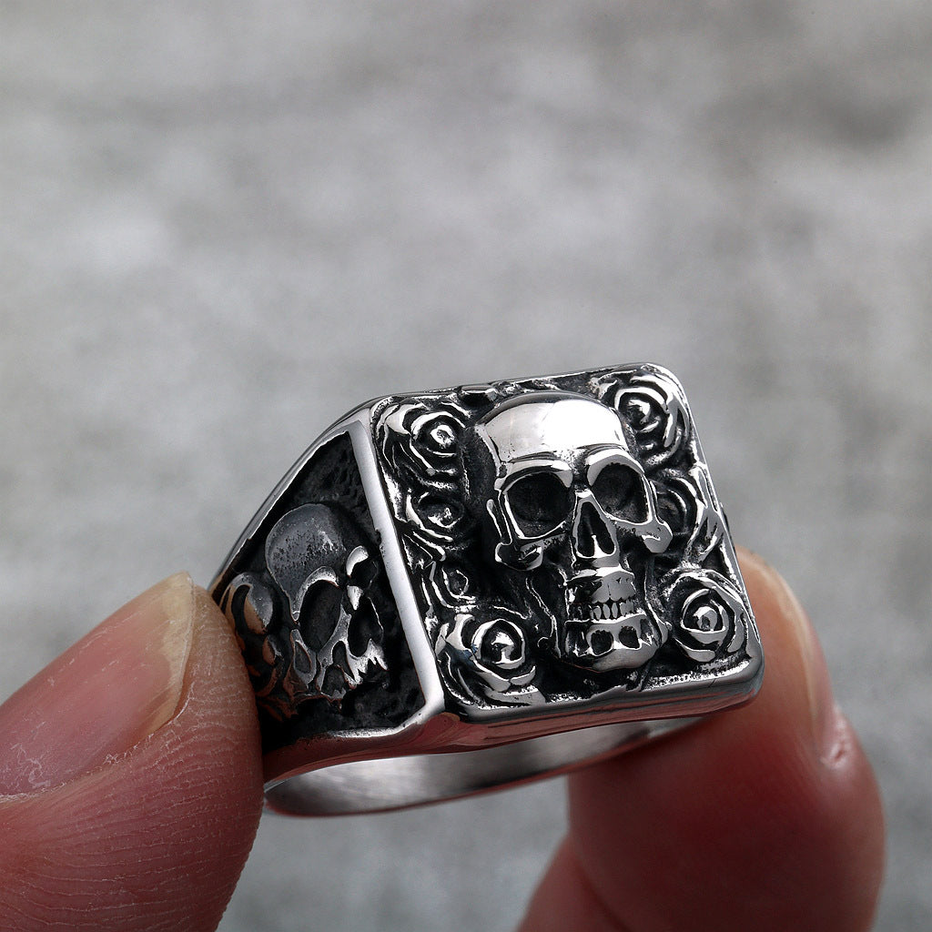 Skull Ring – Vintage Punk Stainless Steel