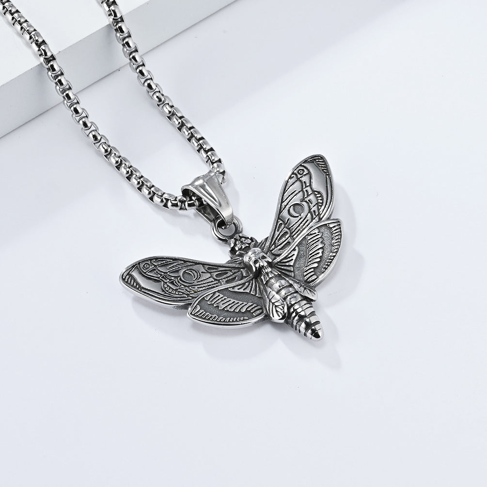 Death Moth Necklace – Dark Street Tattoo Jewelry