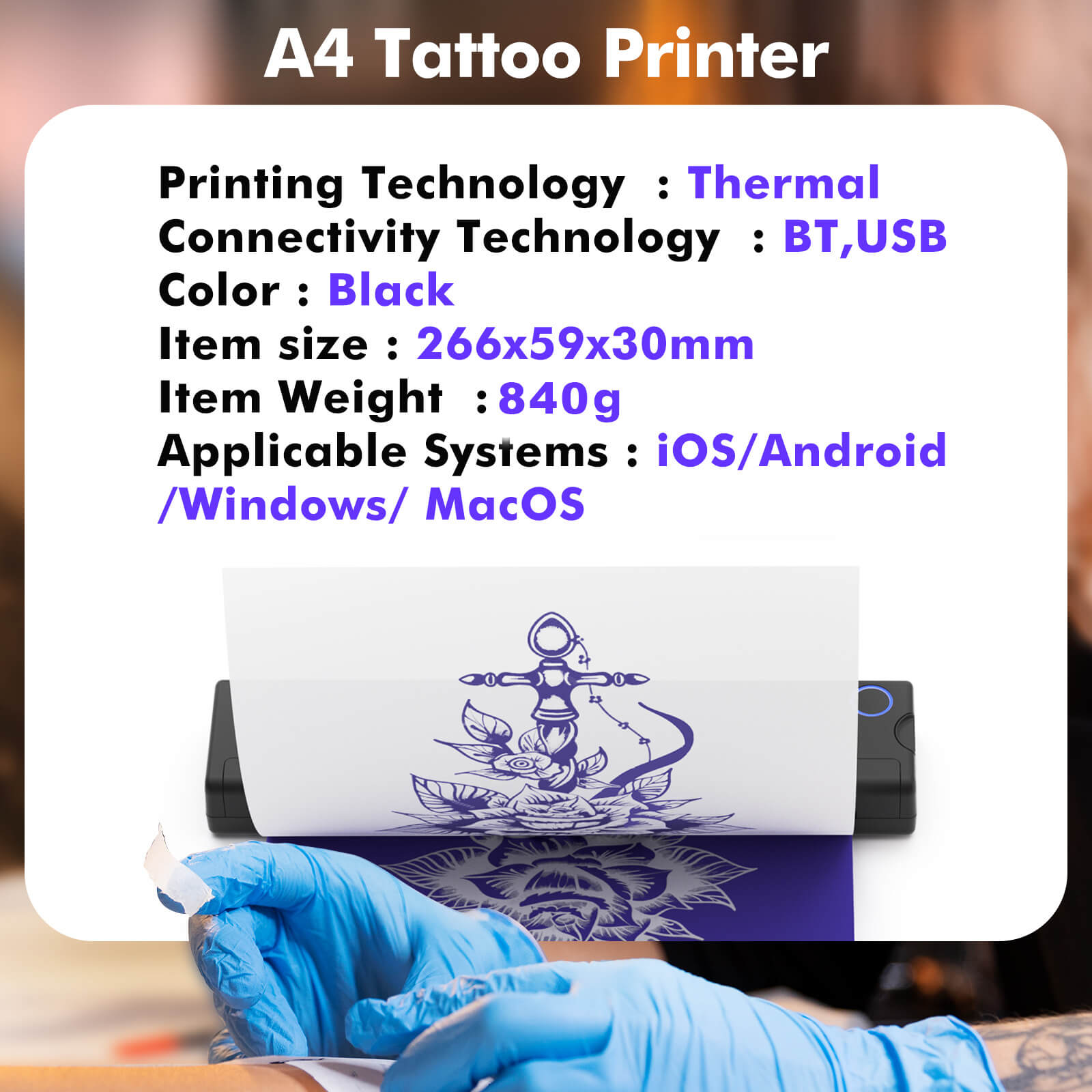 TattooMate Bluetooth Inkless Printer