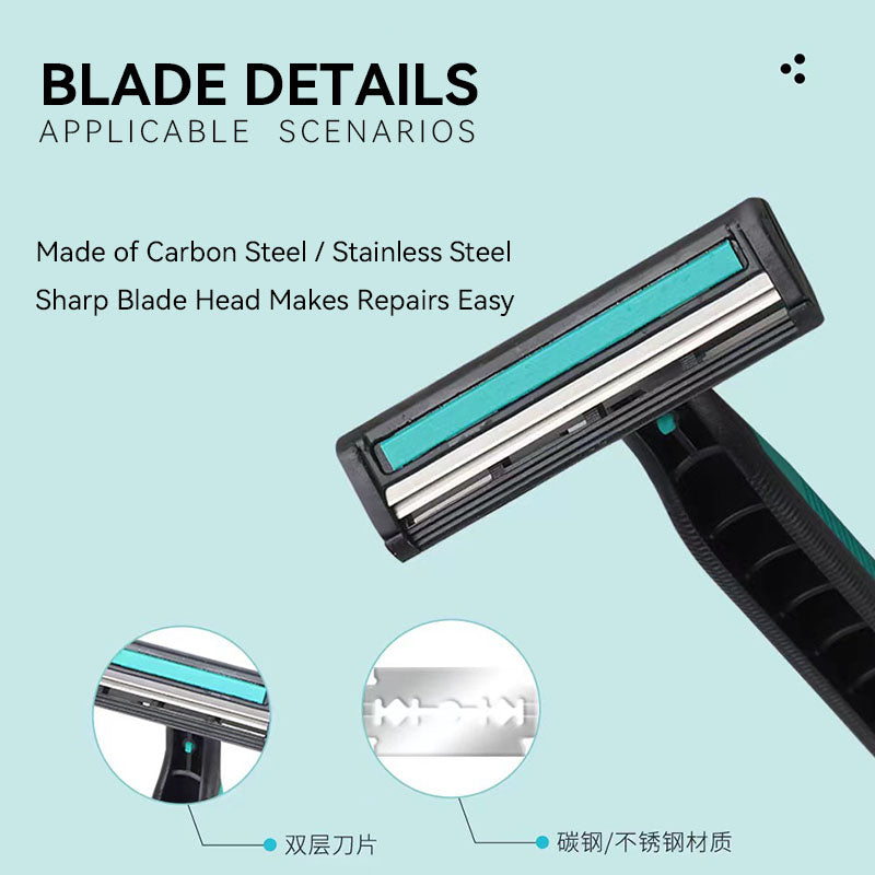 Disposable Twin Blade Razors （20pcs）