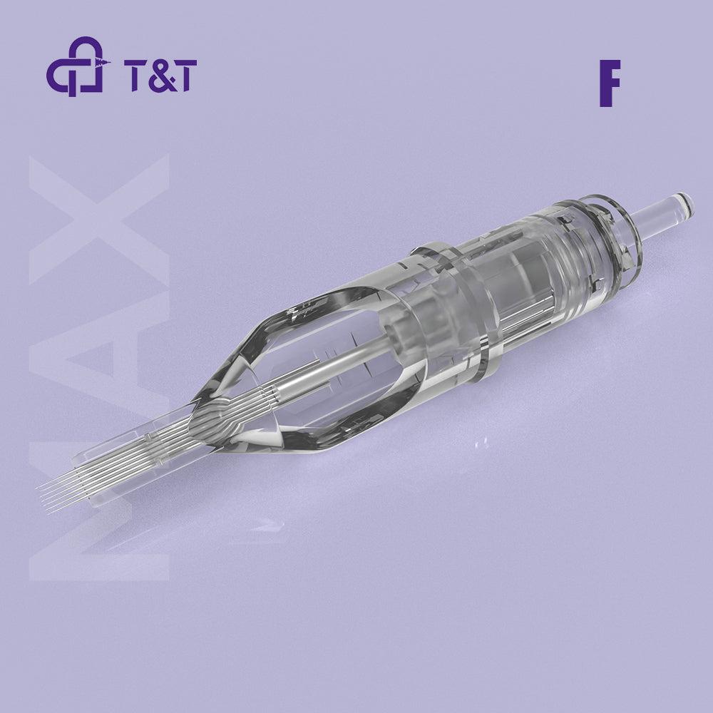 T&T MAX Tattoo Needles Long Taper Flats (10 pcs/box)