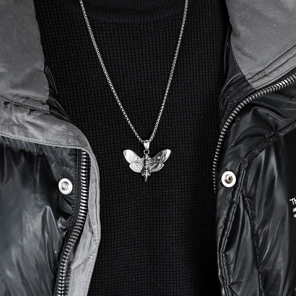 Death Moth Necklace – Dark Street Tattoo Jewelry
