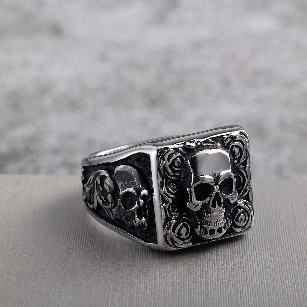Skull Ring – Vintage Punk Stainless Steel