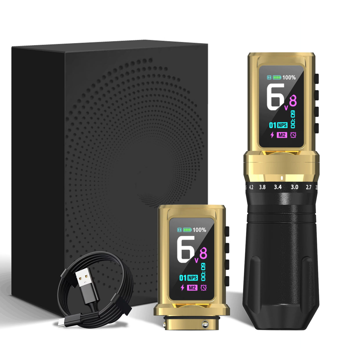 Fuyou Wireless Tattoo Pen Machine with Two Batteries