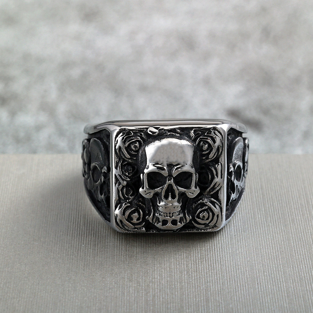 Skull Ring – Vintage Punk Stainless Steel