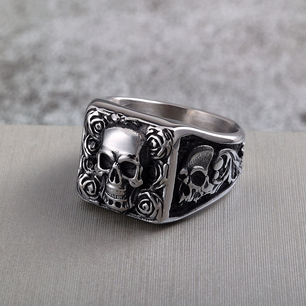 Skull Ring – Vintage Punk Stainless Steel