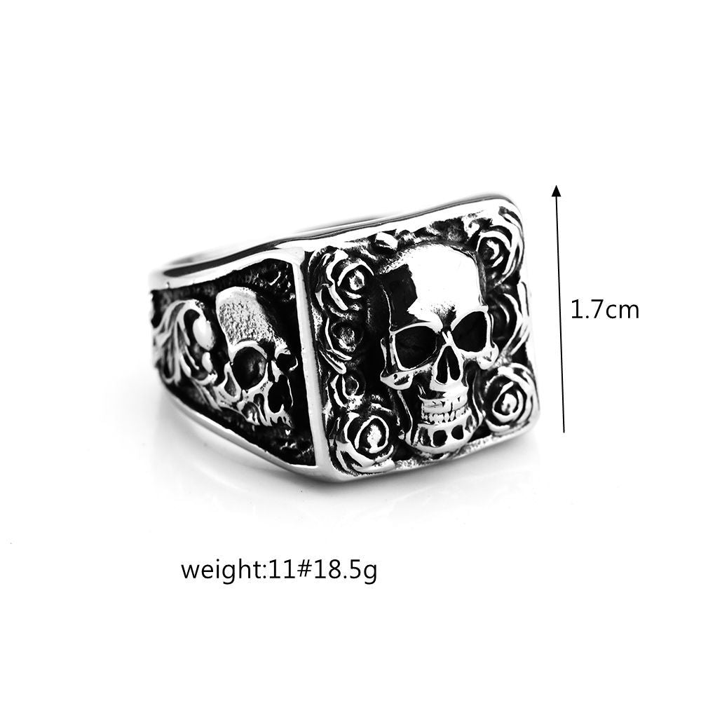 Skull Ring – Vintage Punk Stainless Steel